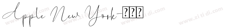 Apple New York字体转换
